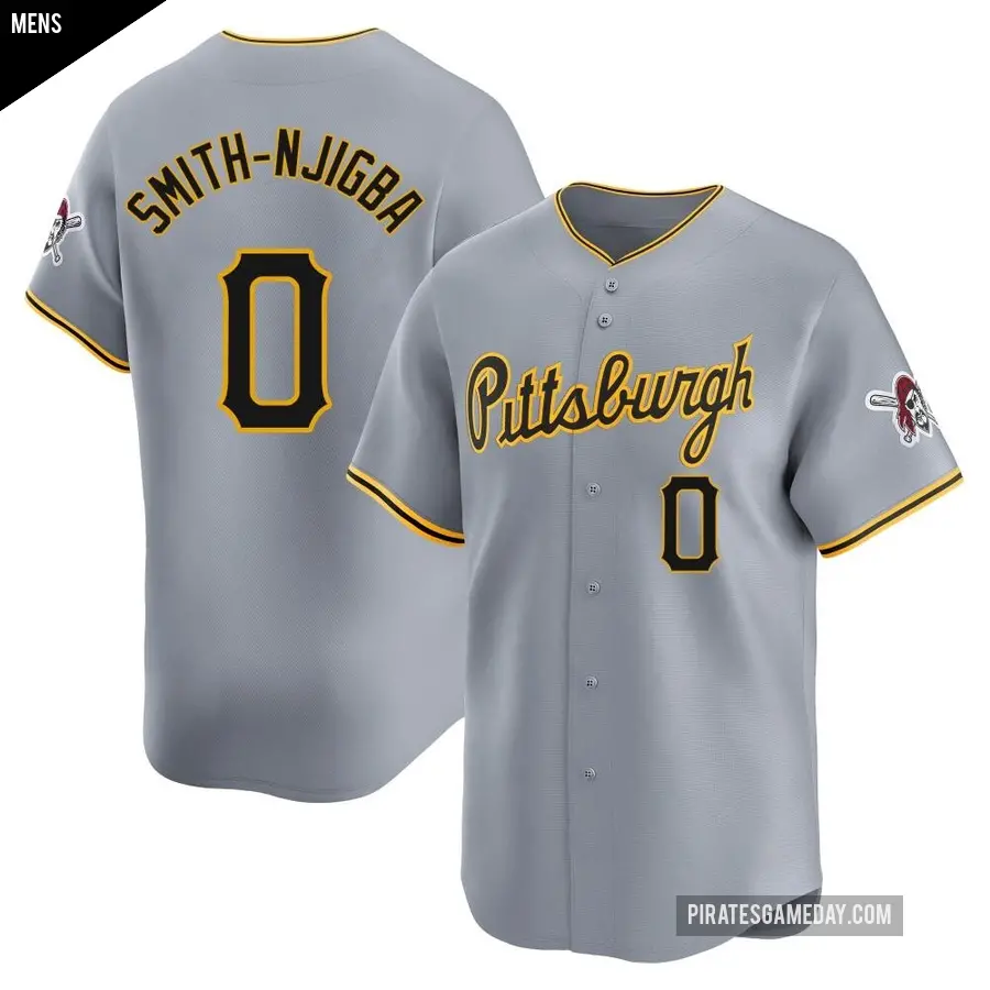 Men's Pittsburgh Pirates ＃0 Canaan Smith-Njigba Limited Gray Away Jersey