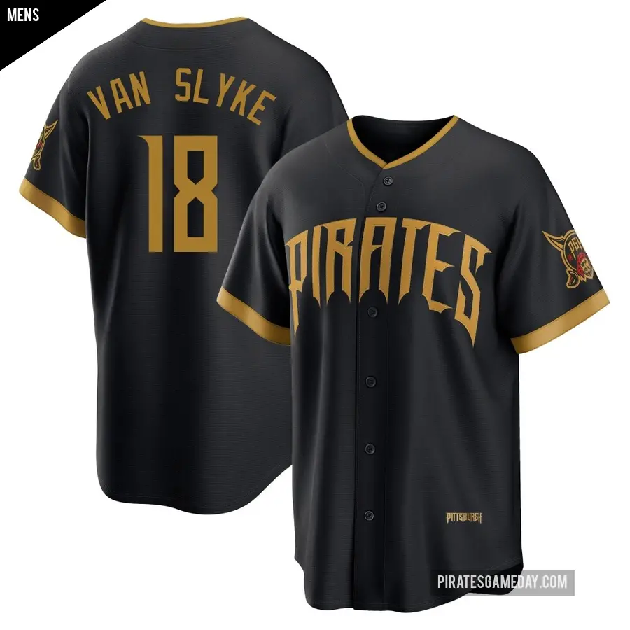 Men's Pittsburgh Pirates ＃18 Andy Van Slyke Limited Black 2026 City Connect Stadium Jersey