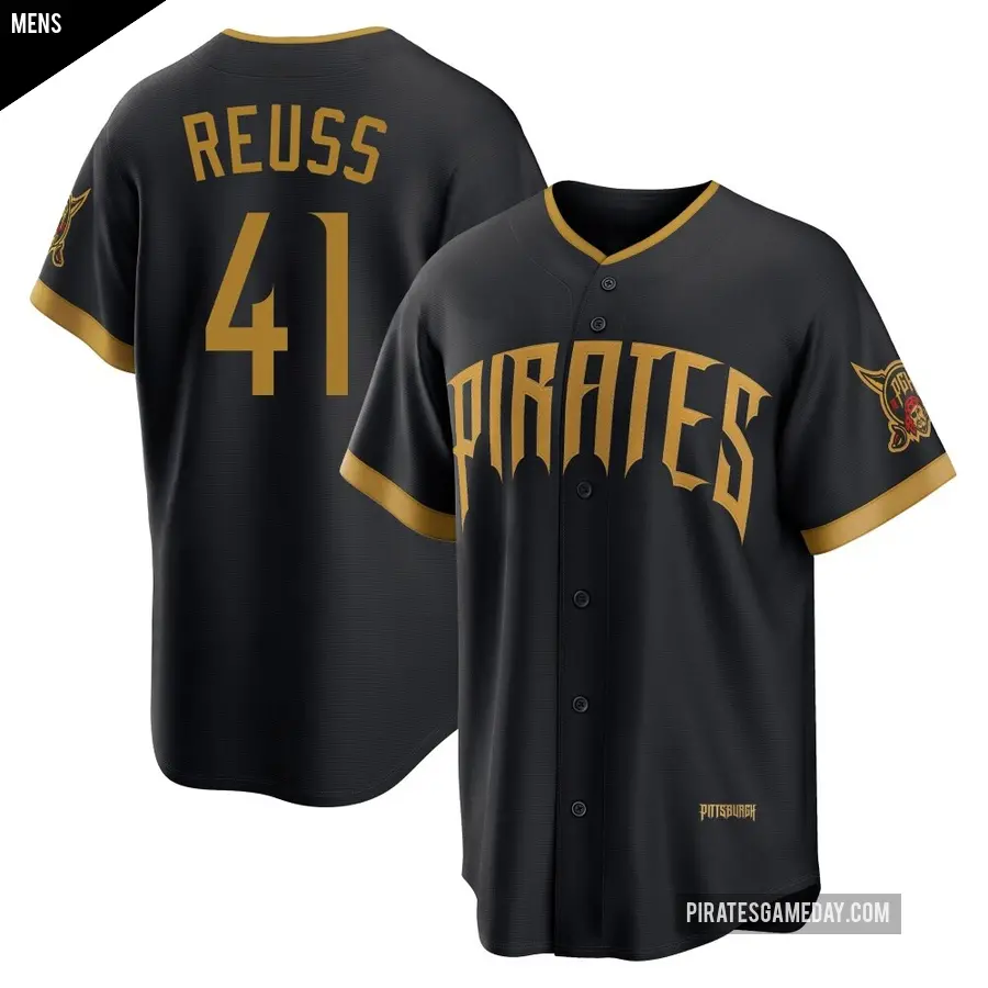 Men's Pittsburgh Pirates ＃41 Jerry Reuss Limited Black 2026 City Connect Stadium Jersey