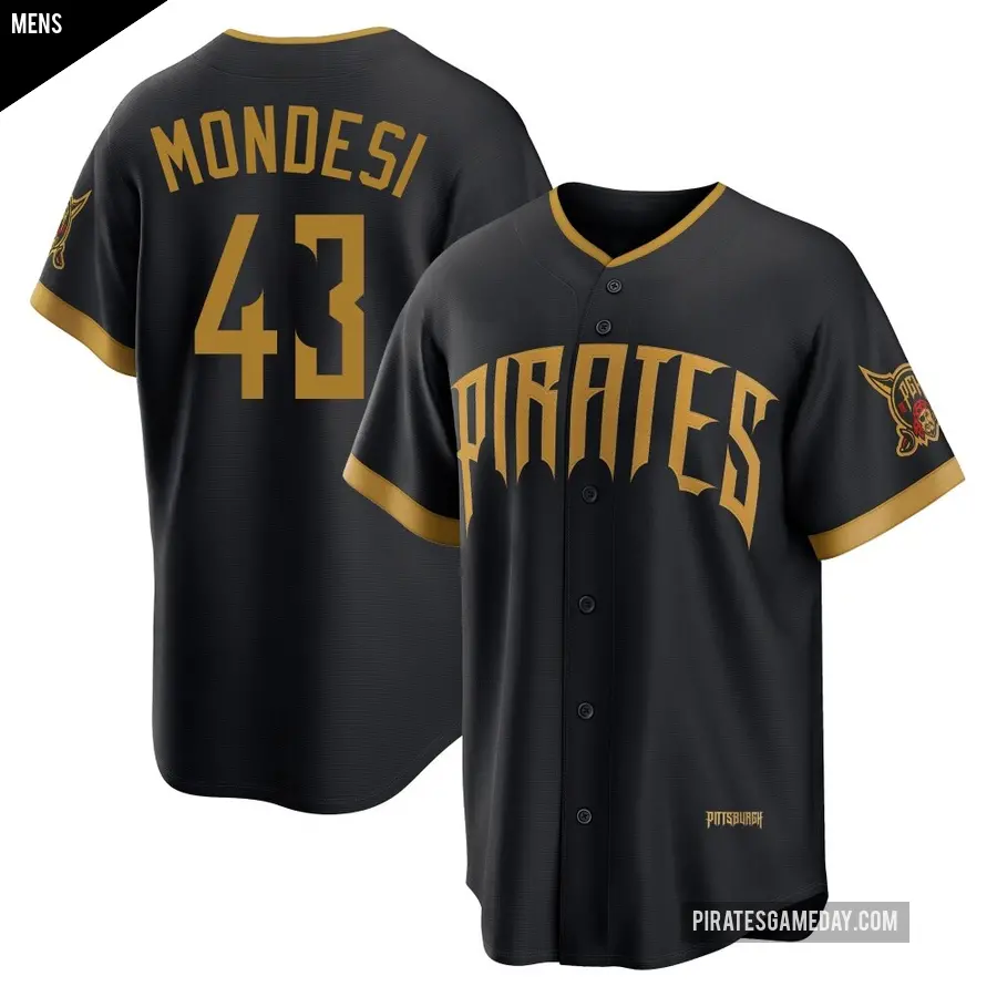 Men's Pittsburgh Pirates ＃43 Raul Mondesi Limited Black 2026 City Connect Stadium Jersey