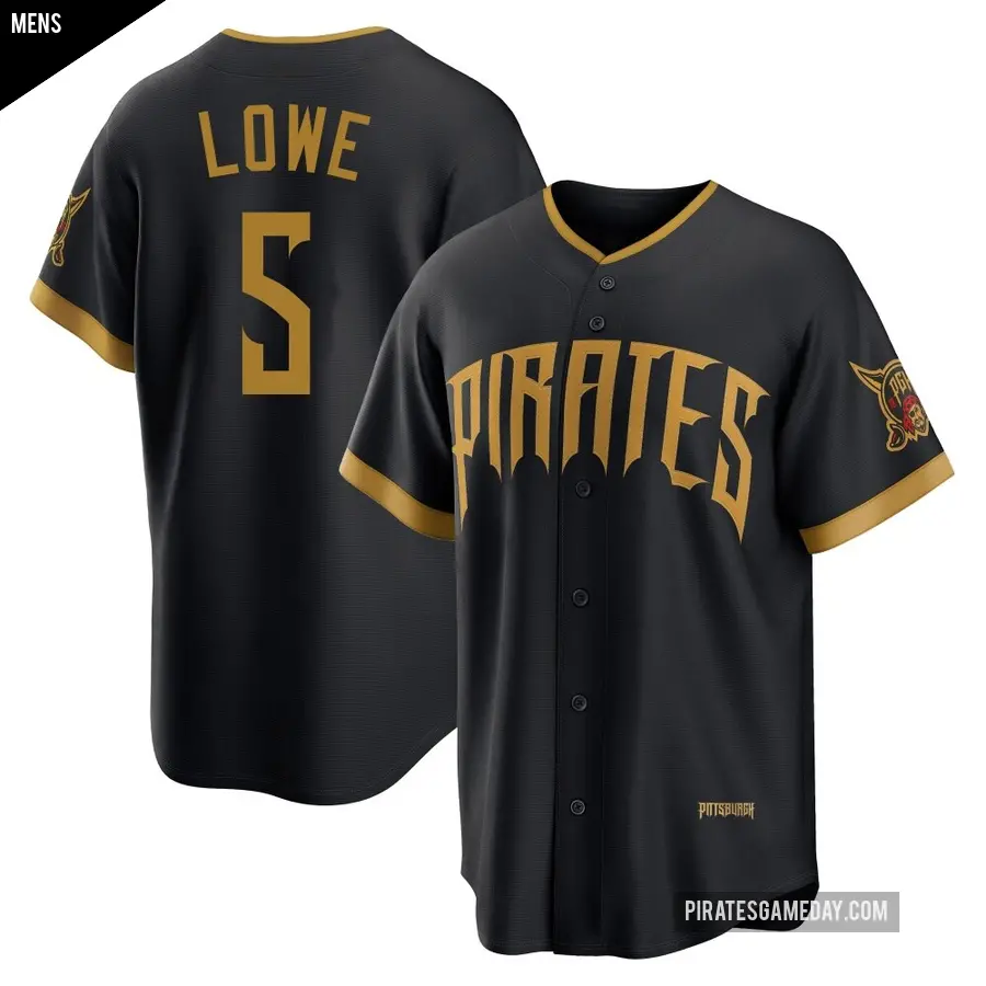 Men's Pittsburgh Pirates ＃5 Brandon Lowe Limited Black 2026 City Connect Stadium Jersey