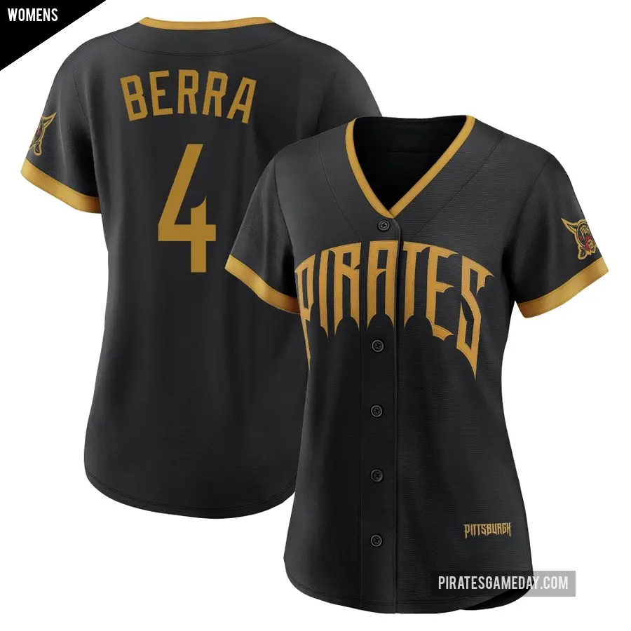 Women's Pittsburgh Pirates ＃4 Dale Berra Limited Black 2026 City Connect Stadium Jersey